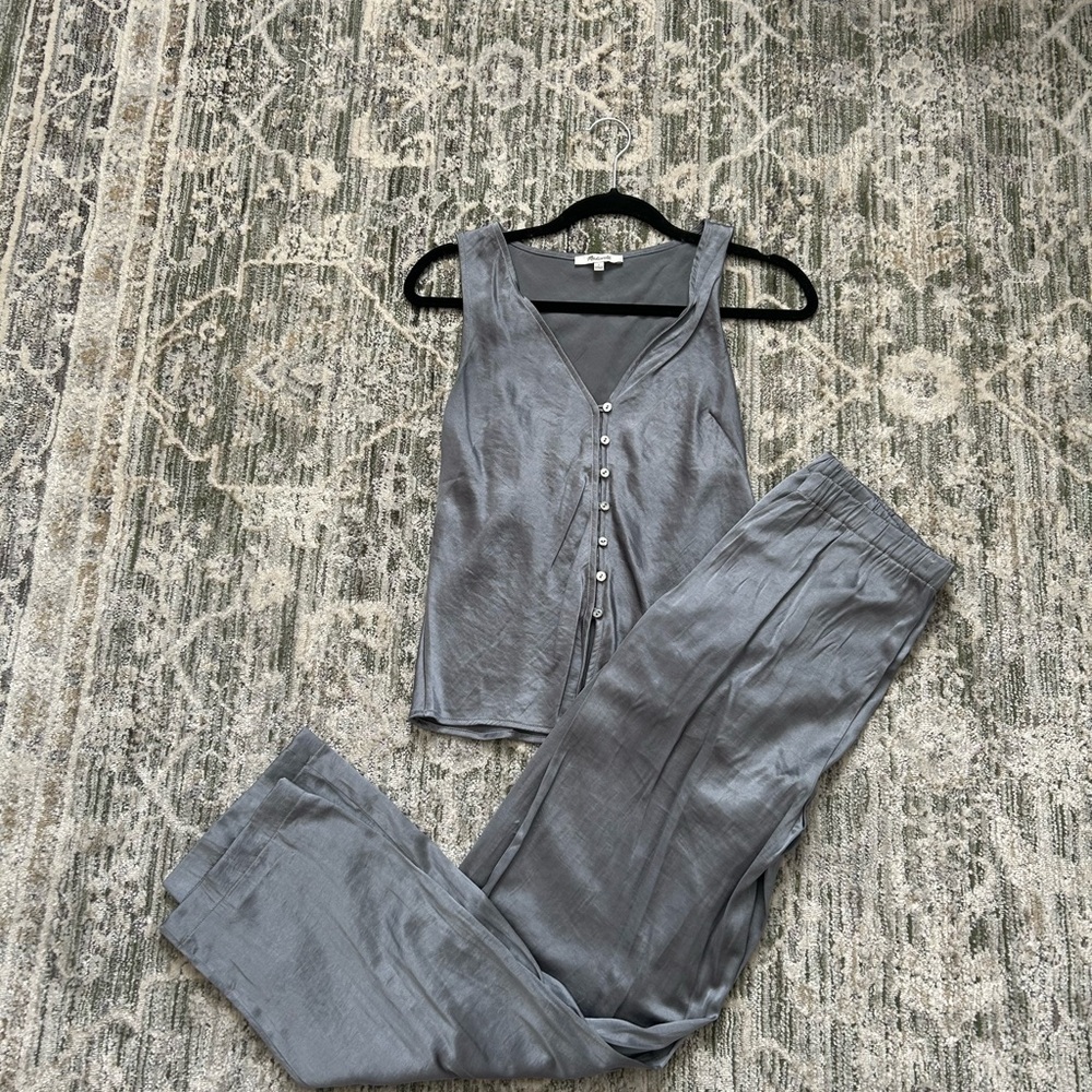 Madewell Gray Streamlined Pantsuit - image 1